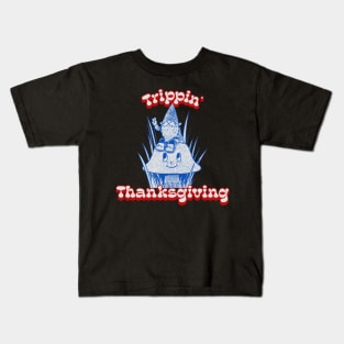 Trippin' Thanksgiving Gnome Hippie Thanksgiving Kids T-Shirt